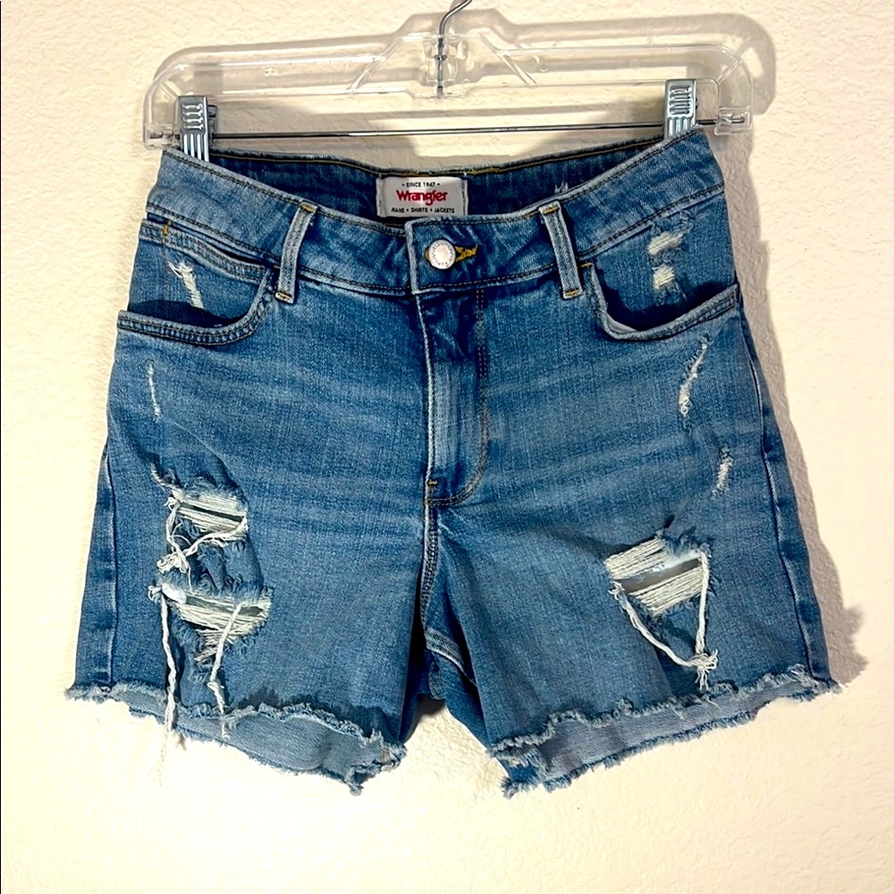 Wrangler Women's Blue Denim Shorts